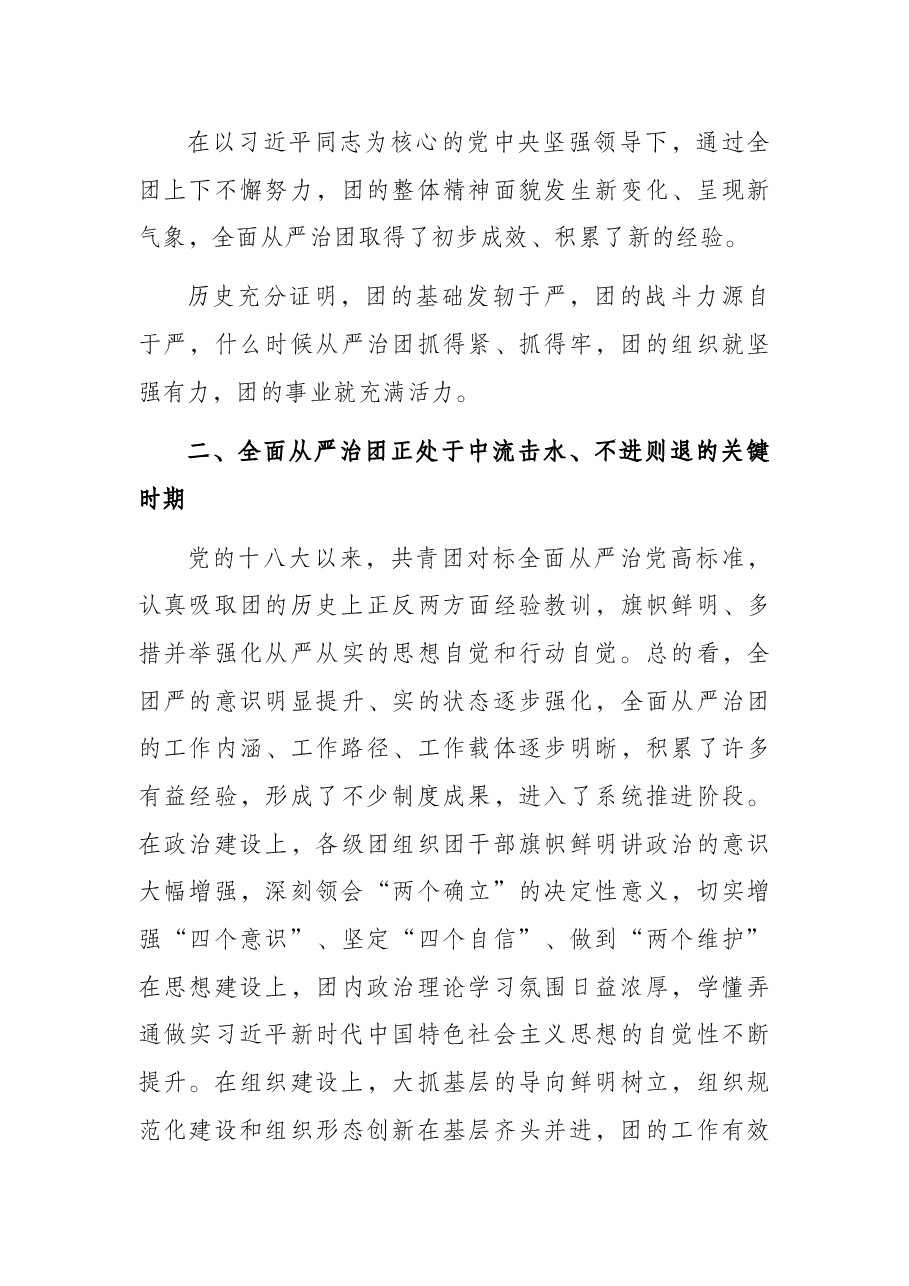 党课讲稿:以自我革命精神深入推进全面从严治团.docx,第4页预览