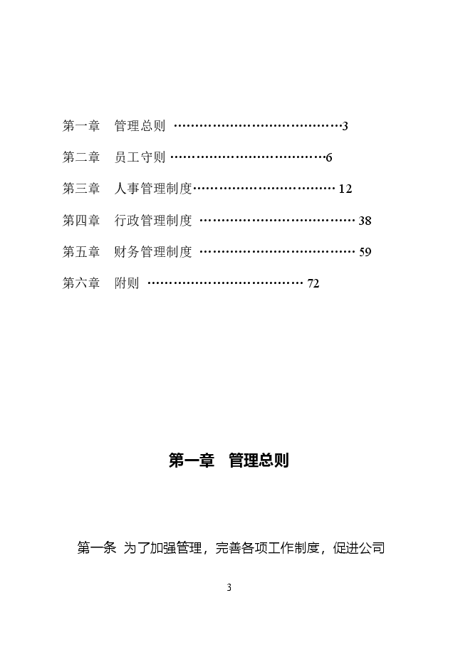 公司规章制度全面通用版.doc,第3页预览