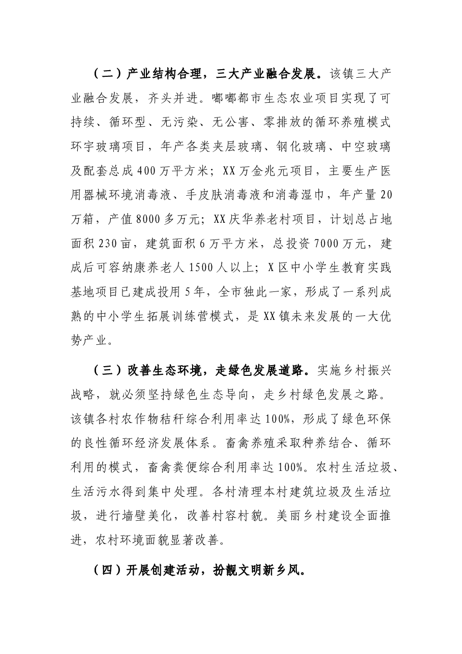X市正科级干部进修班调研报告:全面推进乡村振兴的实践与思考.docx,第3页预览