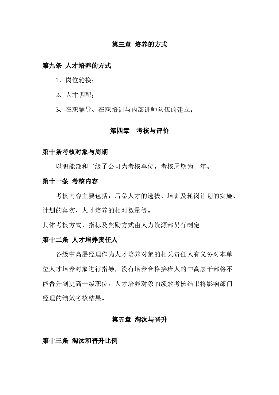 公司人才培养和晋升制度.docx,第3页预览