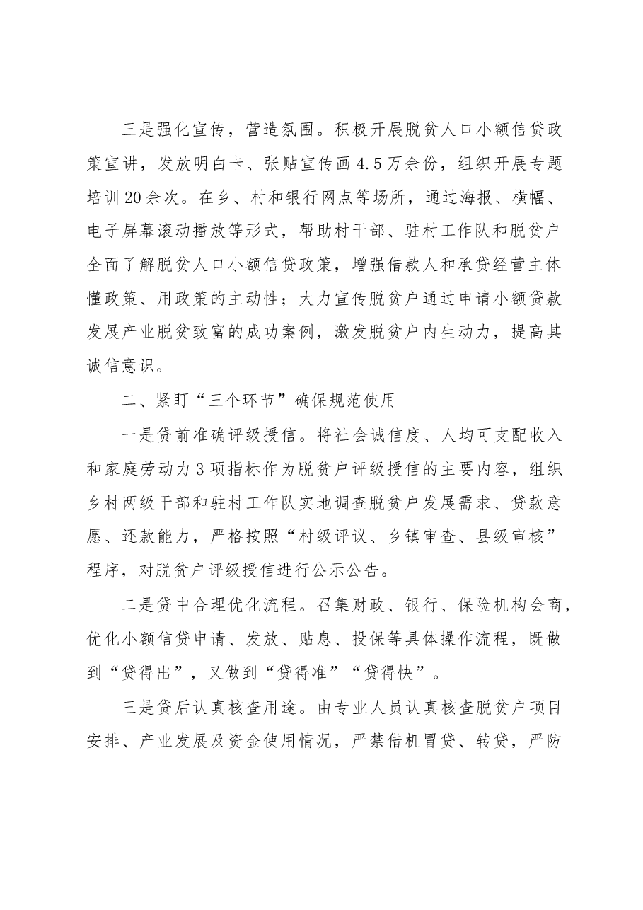 乡村振兴局小额信贷工作汇报.docx,第2页预览