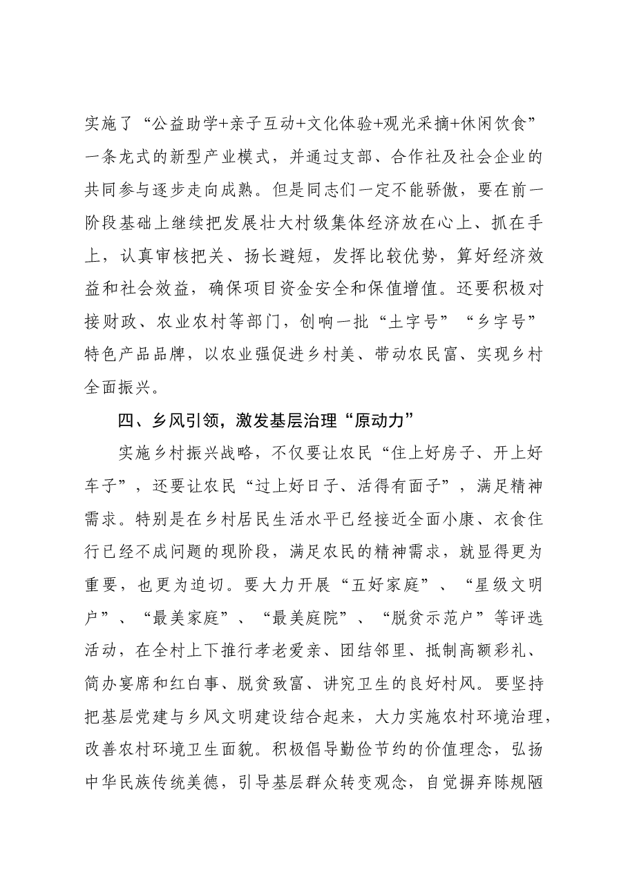 主题党日活动党课讲稿:党建引领风帆劲 乡村振兴谱新篇.docx,第4页预览