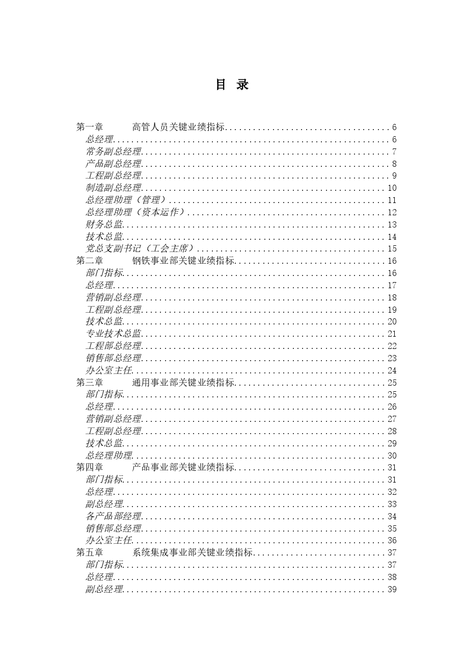股份公司任务绩效指标库.doc,第2页预览