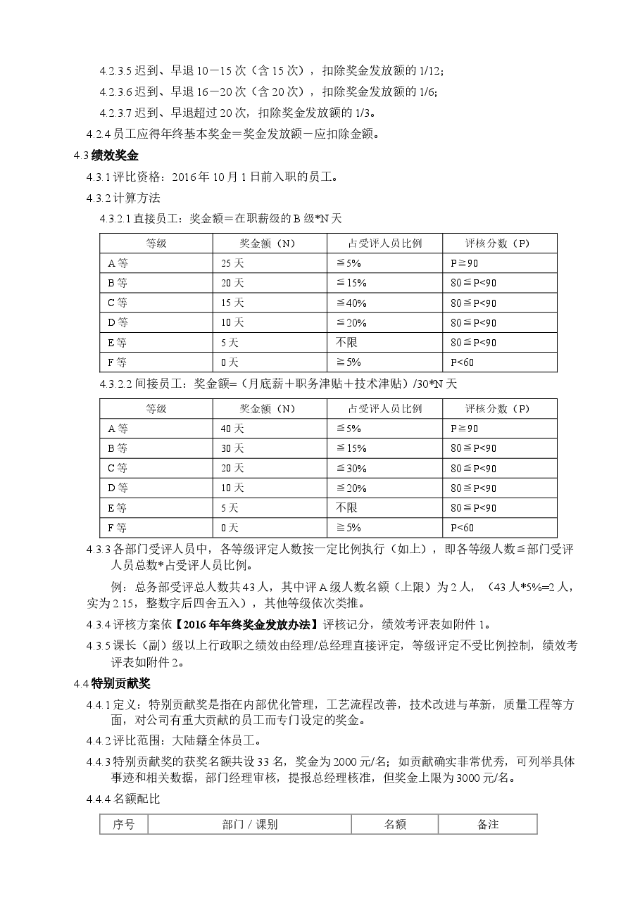 员工年终奖金发放办法.doc，第2页预览