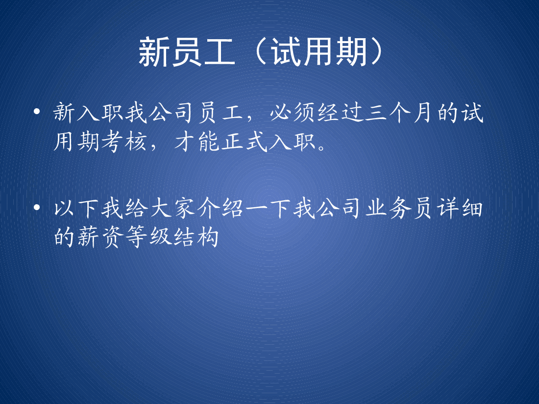 业务员薪资等级结构表.pptx,第2页预览