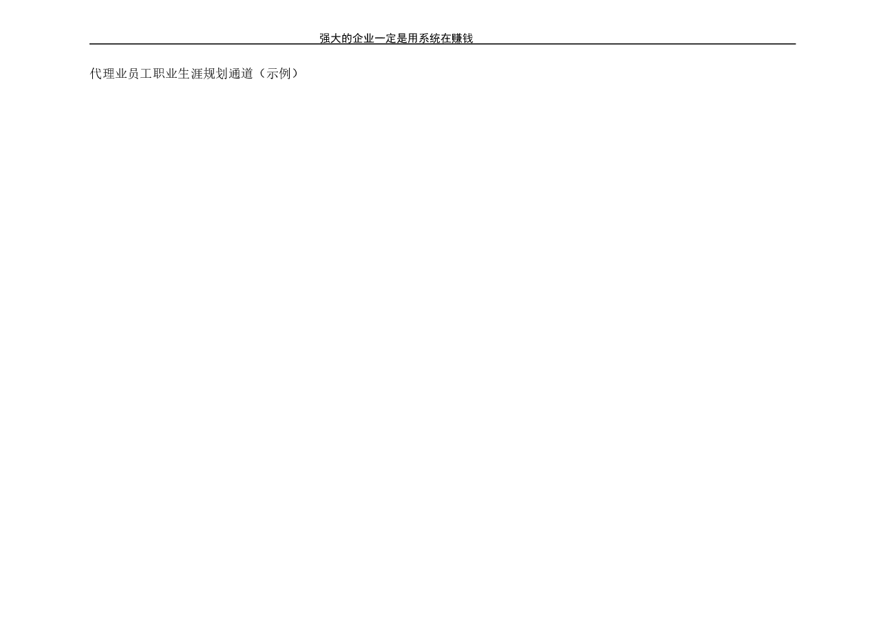 代理业员工职业生涯规划通道(示例).doc,第1页预览