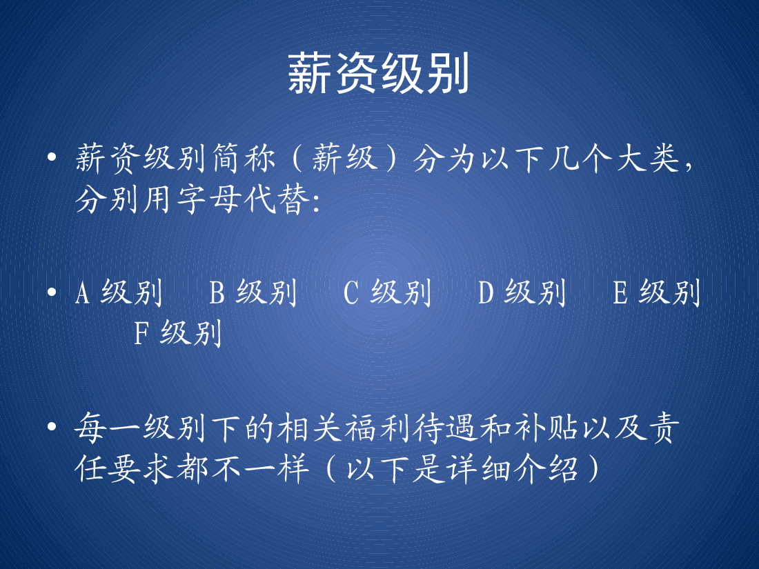 业务员薪资等级结构表.pptx,第3页预览