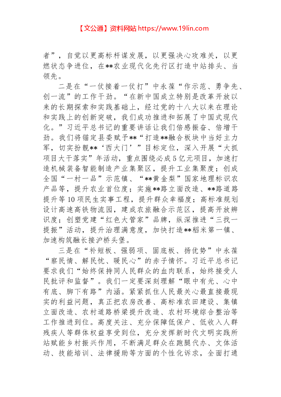 党委书记在“喜迎党的二十大”专题研讨班上的交流发言.docx，第2页预览