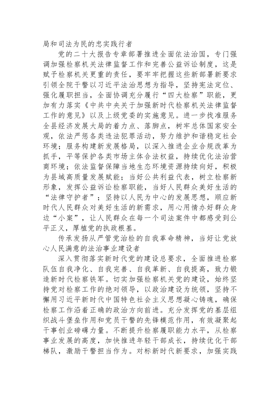 检察院检察长学习二十大心得体会.docx,第2页预览