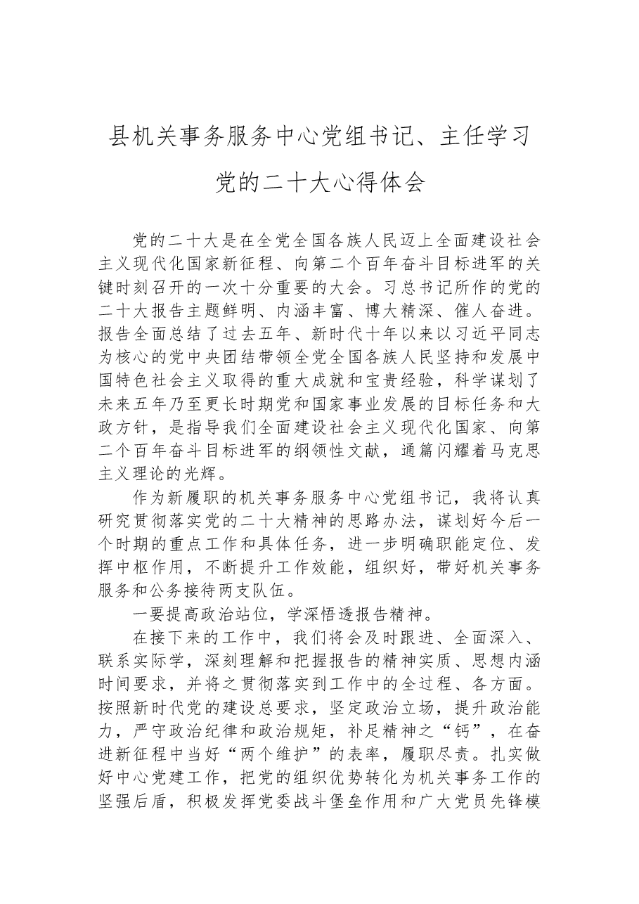（9篇）县级领导学习党的二十大心得体会汇编.docx，第4页预览