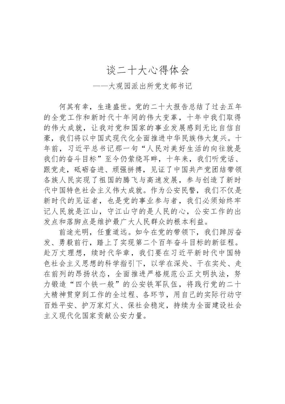 (15篇)公安局学习党的二十大精神心得体会汇编.doc,第4页预览