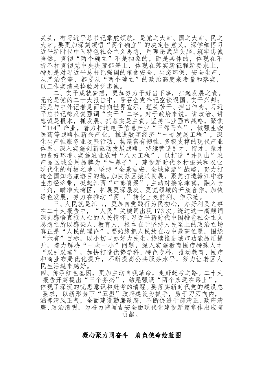 (14篇)市委理论学习中心组学习党的二十大精神发言摘登.doc,第3页预览
