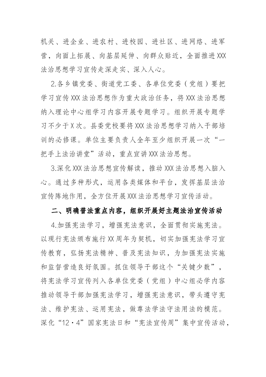 县2022年度普法依法治理工作要点.docx,第2页预览