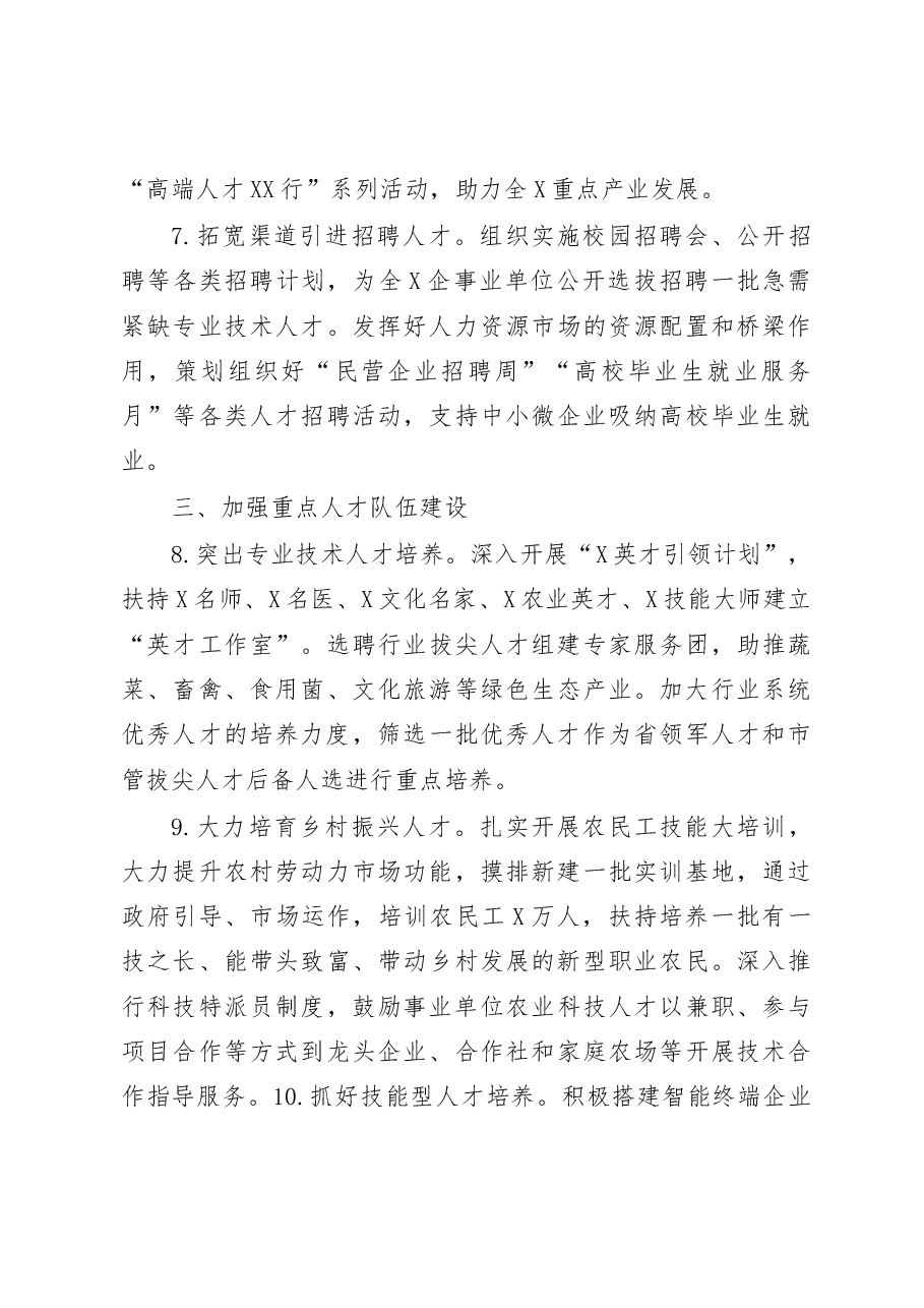 2019年人才工作要点(范文).docx,第3页预览
