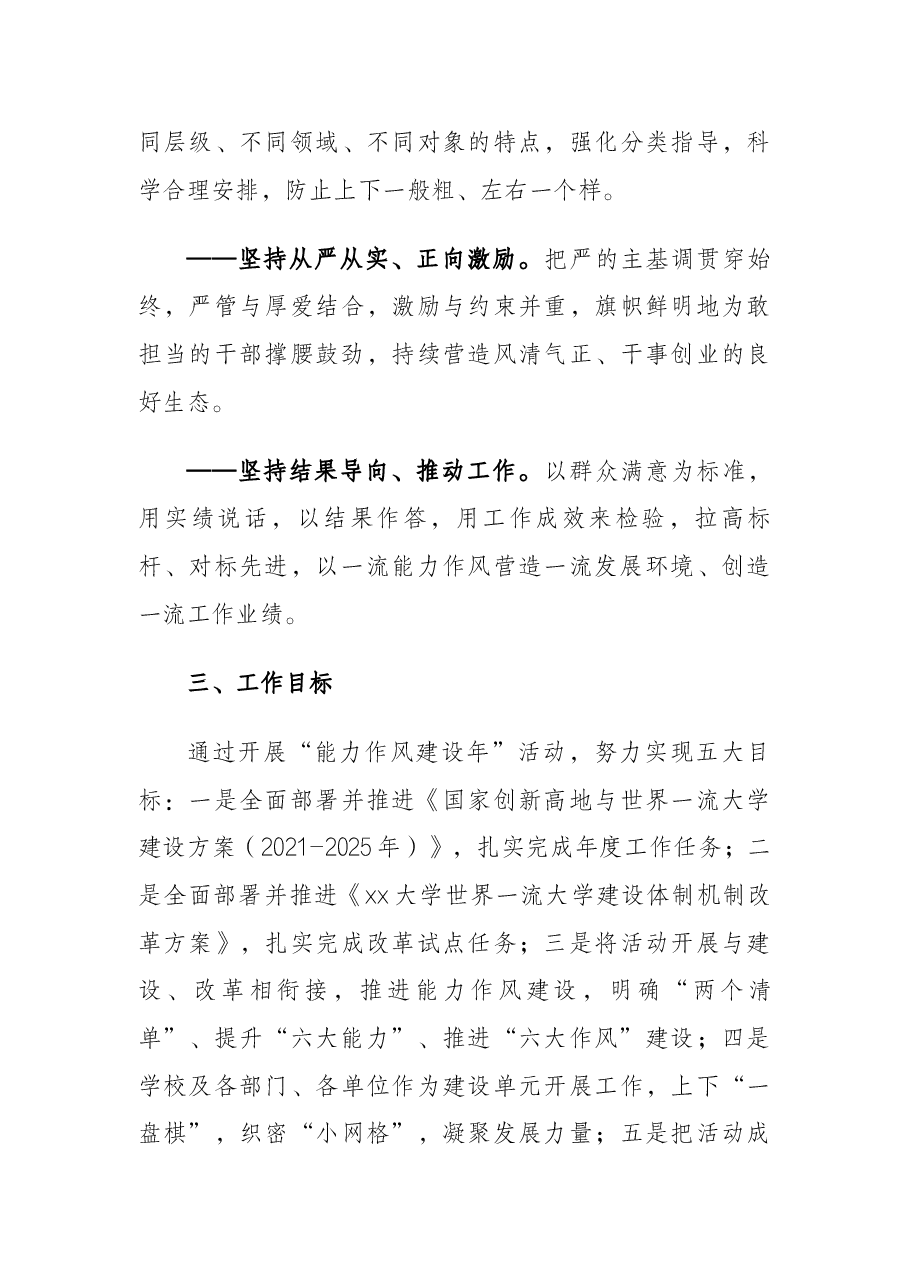 开展能力作风建设年活动实施方案(高校).docx,第3页预览