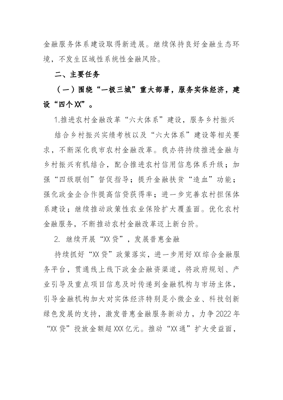 市金融工作办公室2022年工作要点.docx,第2页预览