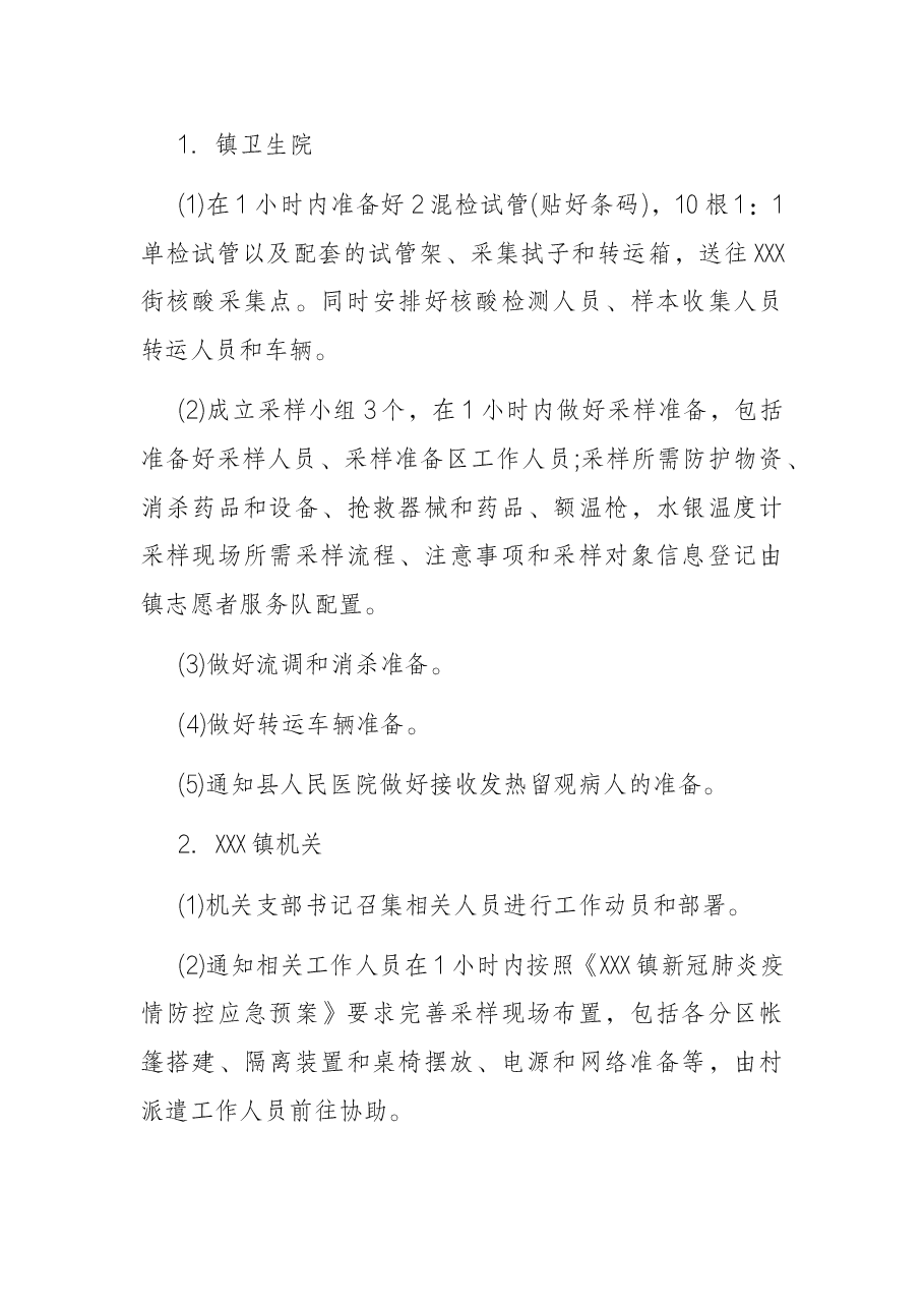 镇新冠肺炎疫情防控应急处置演练工作方案.docx,第4页预览