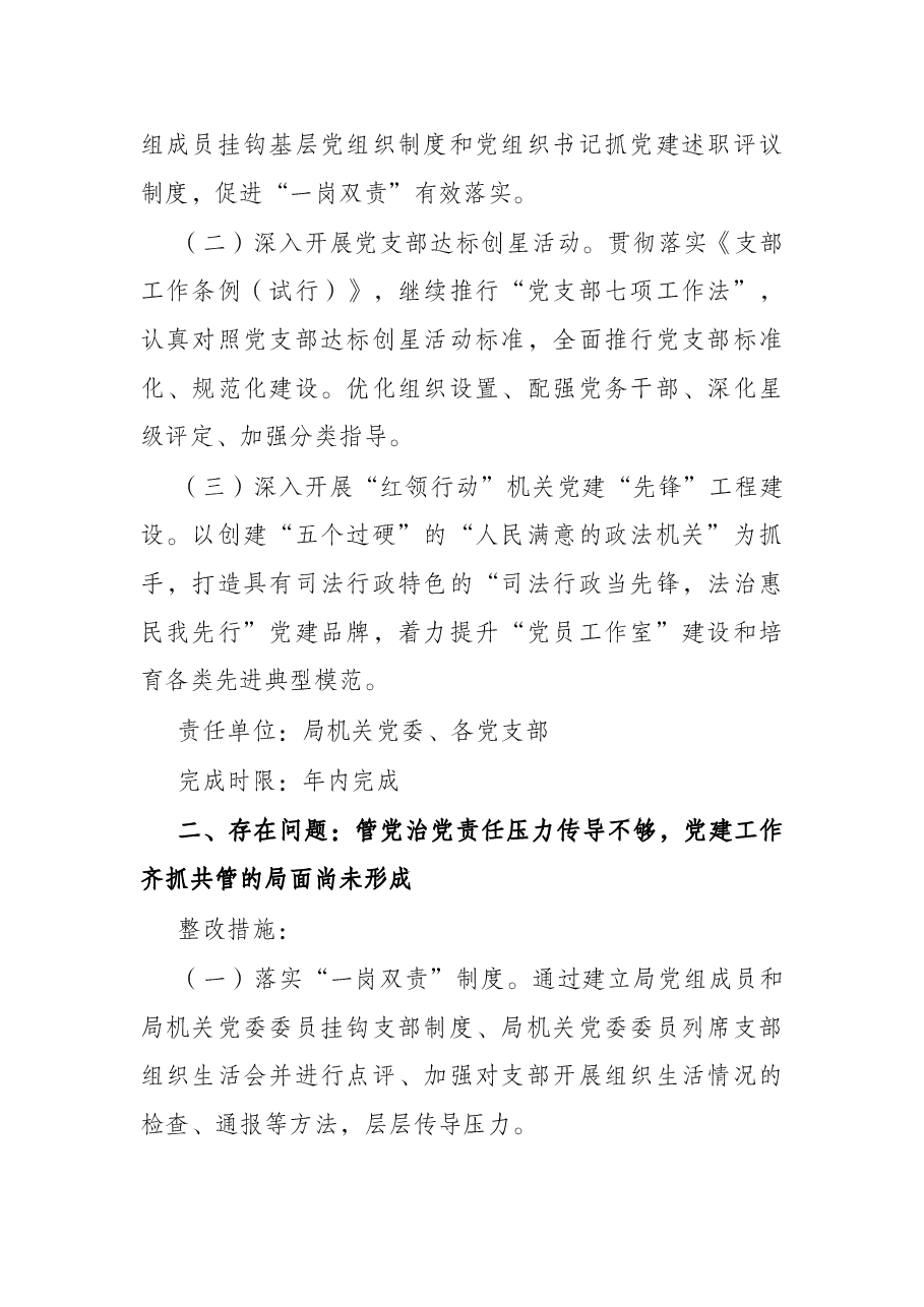 关于落实2021年度市直机关党组织书记抓基层党建述职评议有关问题整改的方案.docx,第2页预览