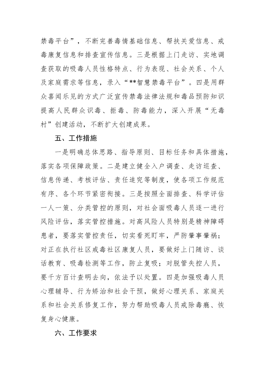 村吸毒人员网格化服务管理工作实施方案.docx,第3页预览