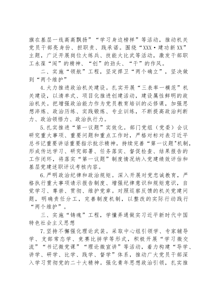 2023年度市直单位党建工作要点.docx,第2页预览