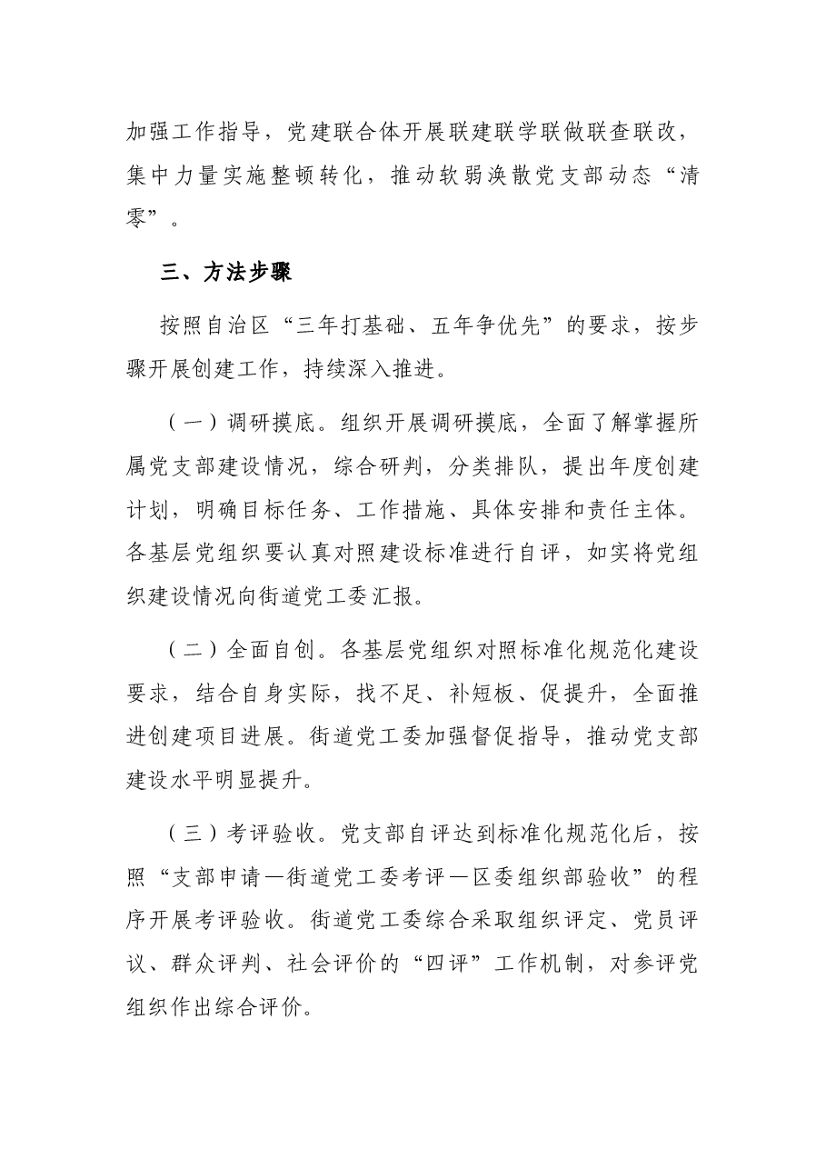 街道党支部标准化规范化创建项目推进方案.docx,第4页预览