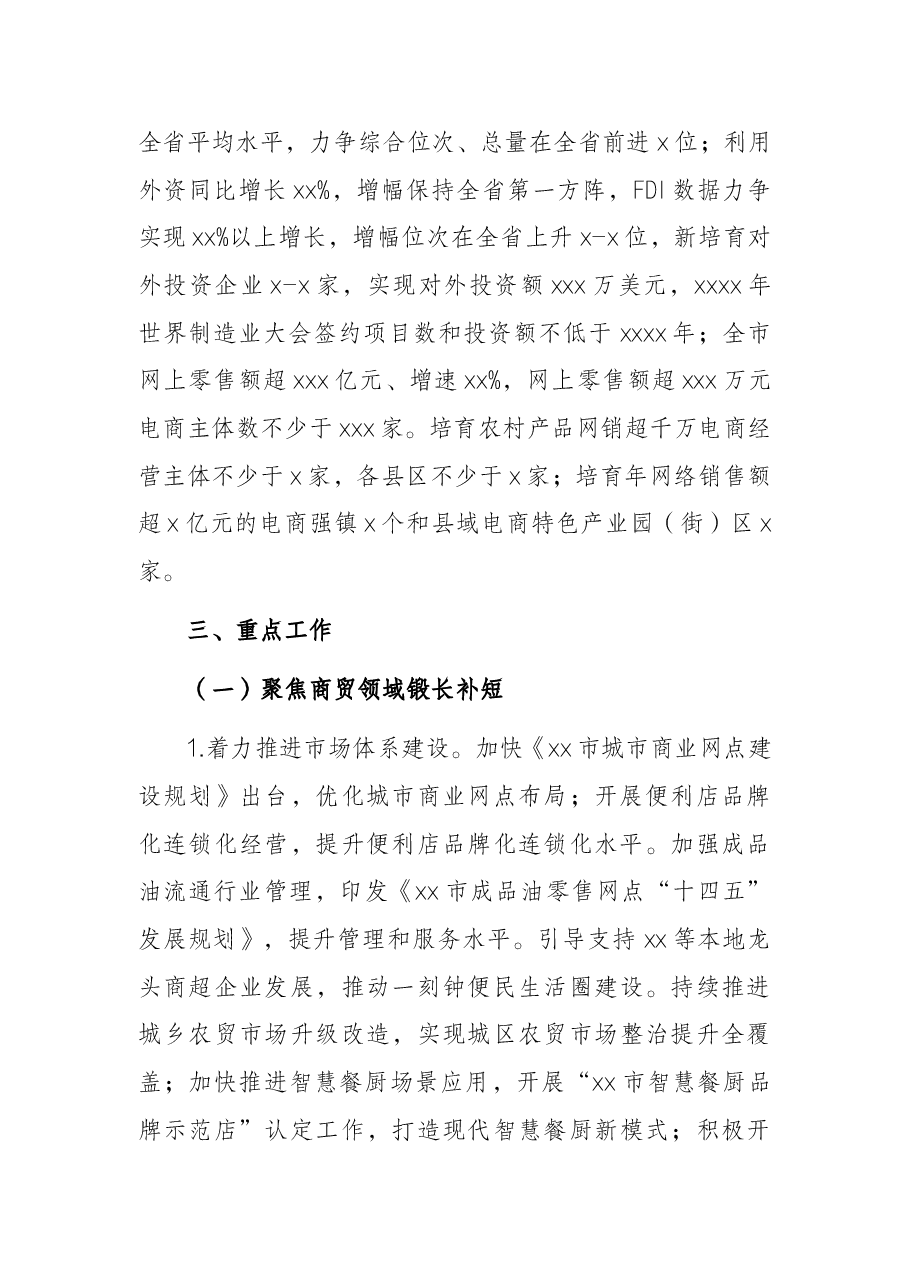 2022年市商务工作要点.docx,第2页预览