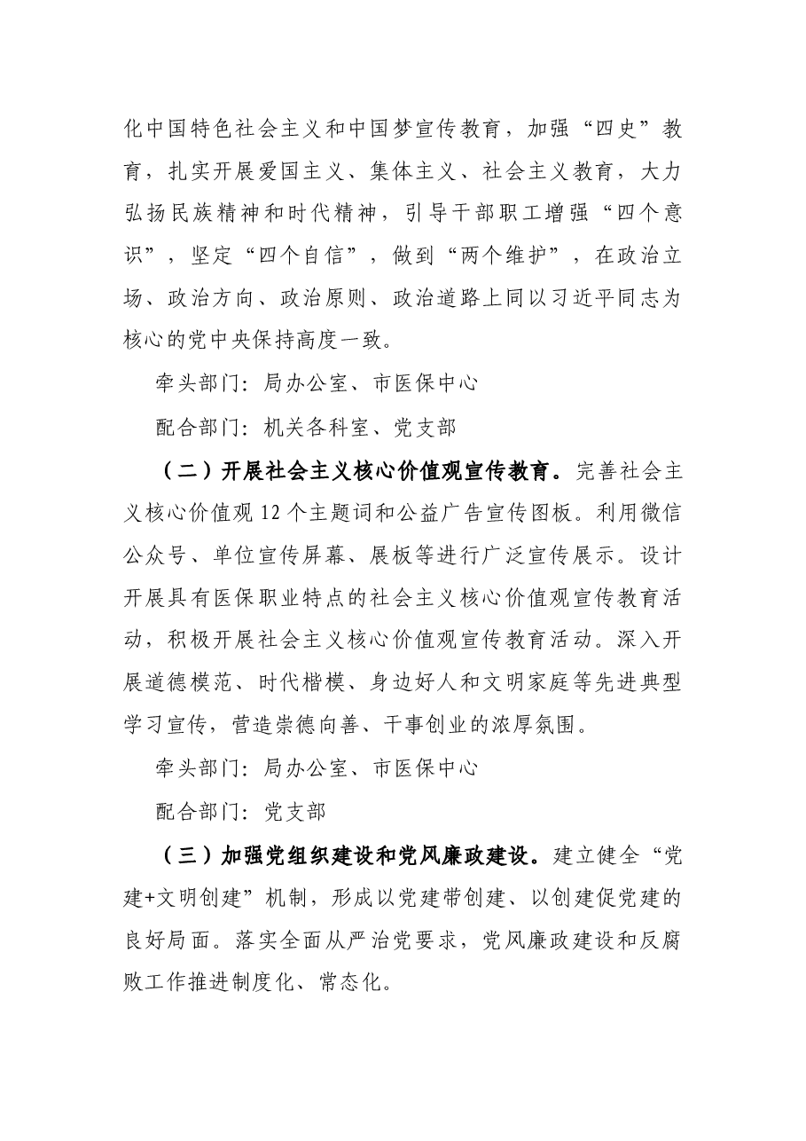 市医疗保障局开展文明单位创建活动实施方案.docx,第2页预览