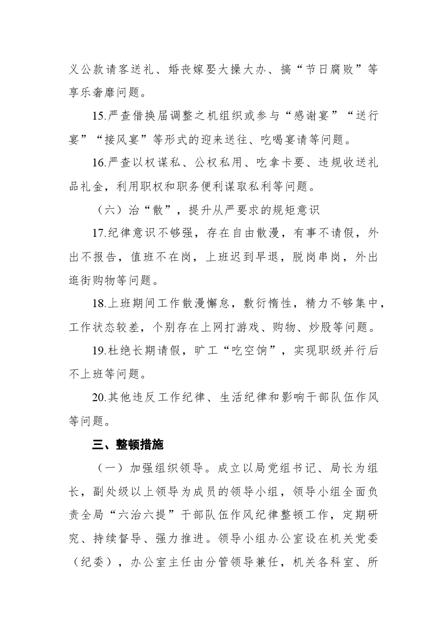 干部队伍作风纪律整顿工作方案.docx,第4页预览