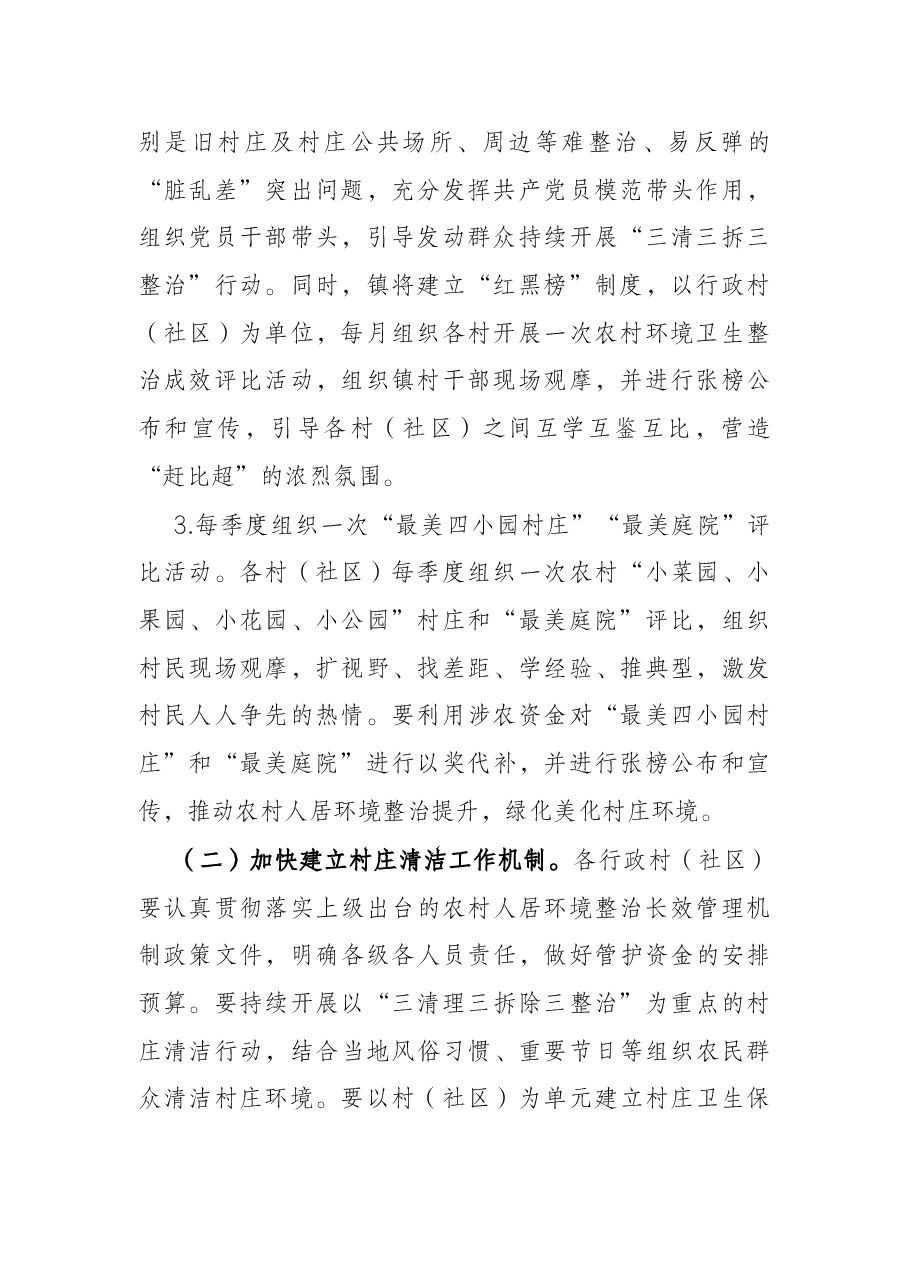 镇2022年村庄清洁行动工作方案.docx,第2页预览