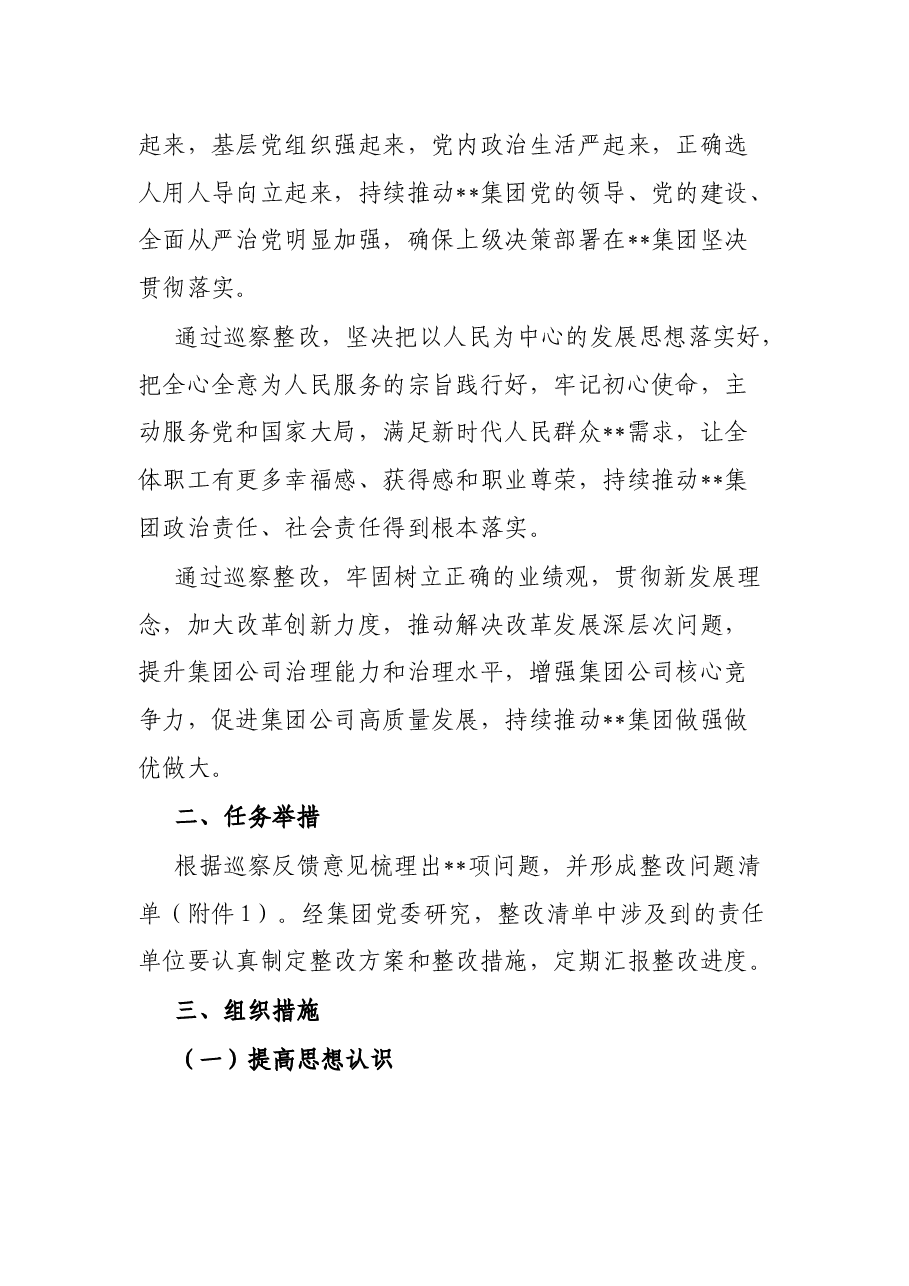 某国有企业落实巡察整改工作方案.docx,第4页预览