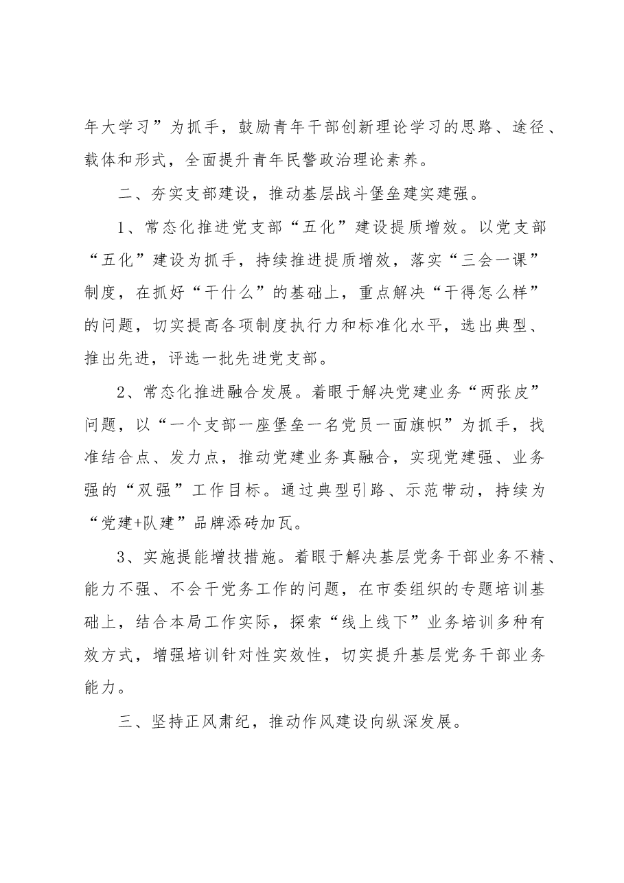 市公安局2023年党委工作要点.docx,第2页预览