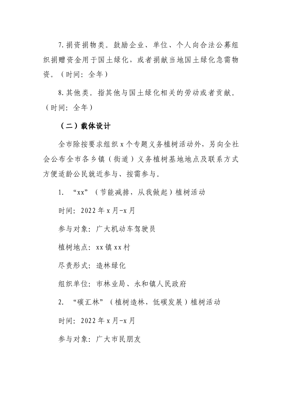 市2022年全民义务植树活动总体方案.docx,第4页预览