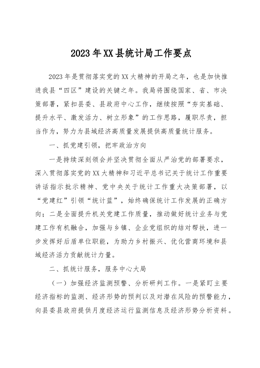 2023年XX县统计局工作要点.docx,第1页预览
