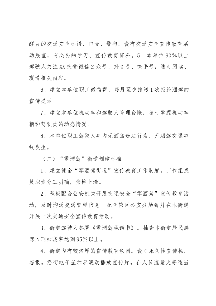 XX街道2023年“零酒驾”创建活动实施方案.docx,第3页预览