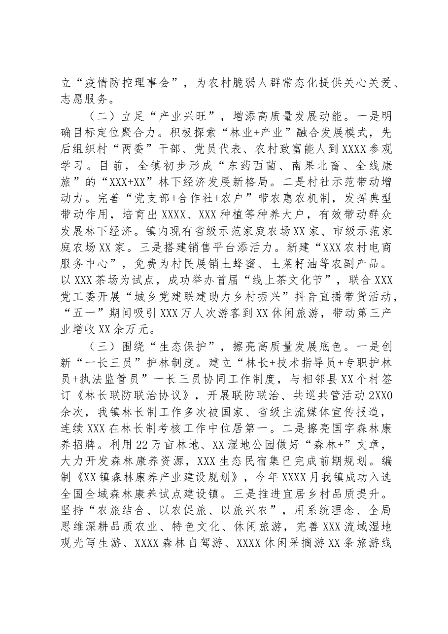乡镇2022年高质量发展特色亮点及2023年工作安排.docx,第2页预览
