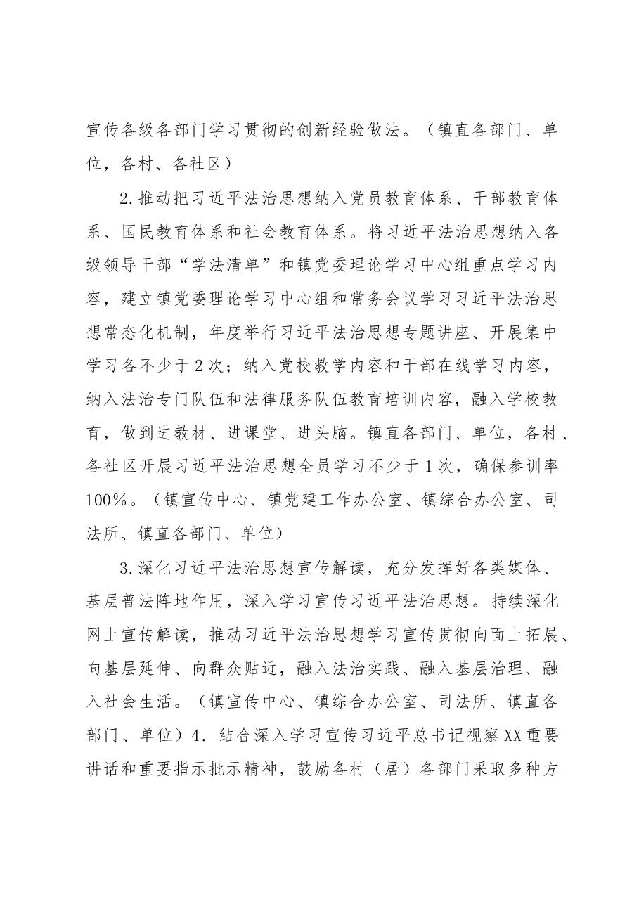 2023年XX镇普法依法治理工作要点.docx,第2页预览