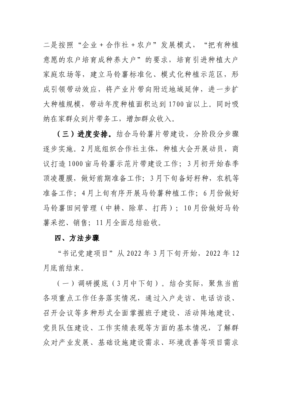 村党支部2022年度“书记党建项目”实施方案.docx,第4页预览