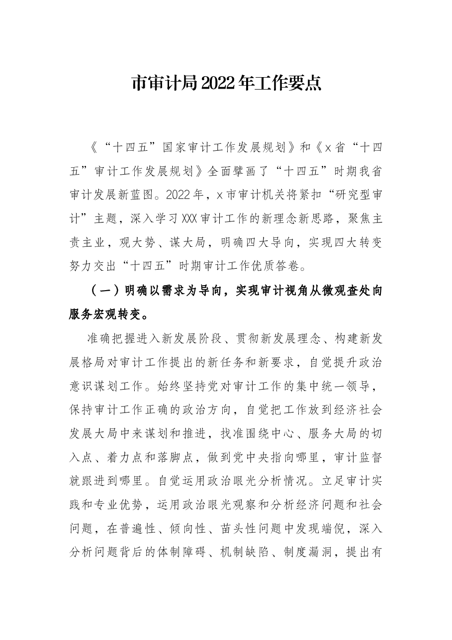市审计局2022年工作要点.docx，第1页预览