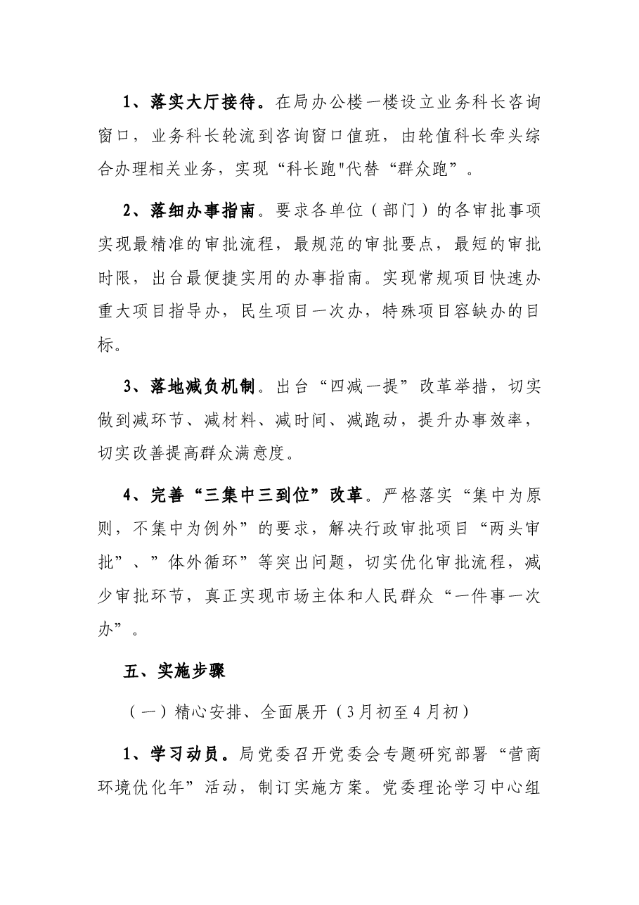 X市自然资源和规划局“营商环境优化年”活动实施方案.docx,第4页预览