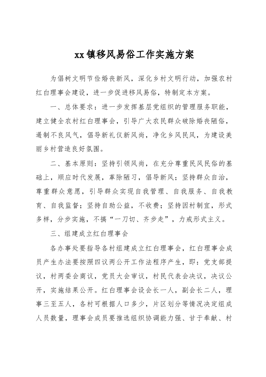 镇移风易俗工作实施方案.docx,第1页预览