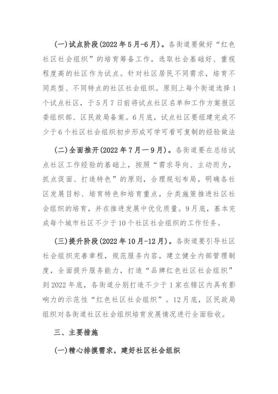 区党建引领培育“红色社区社会组织”工作方案.docx,第2页预览