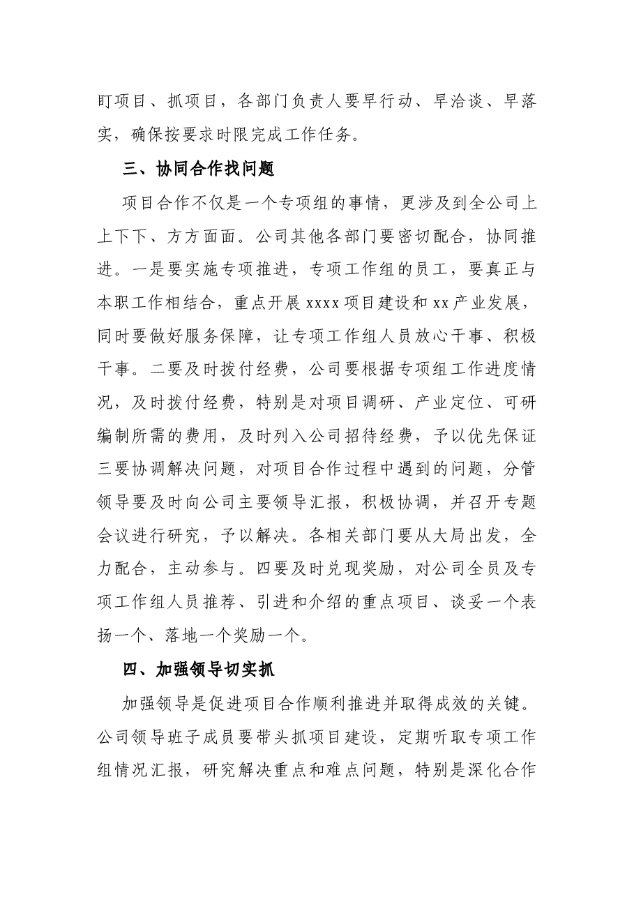公司总经理在大型项目合作工作推进会上的讲话.docx,第3页预览