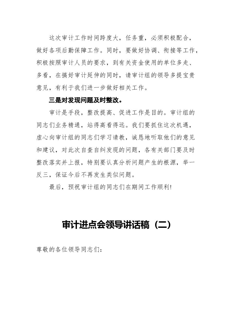 (11篇)审计进点会领导讲话稿汇编.docx,第3页预览