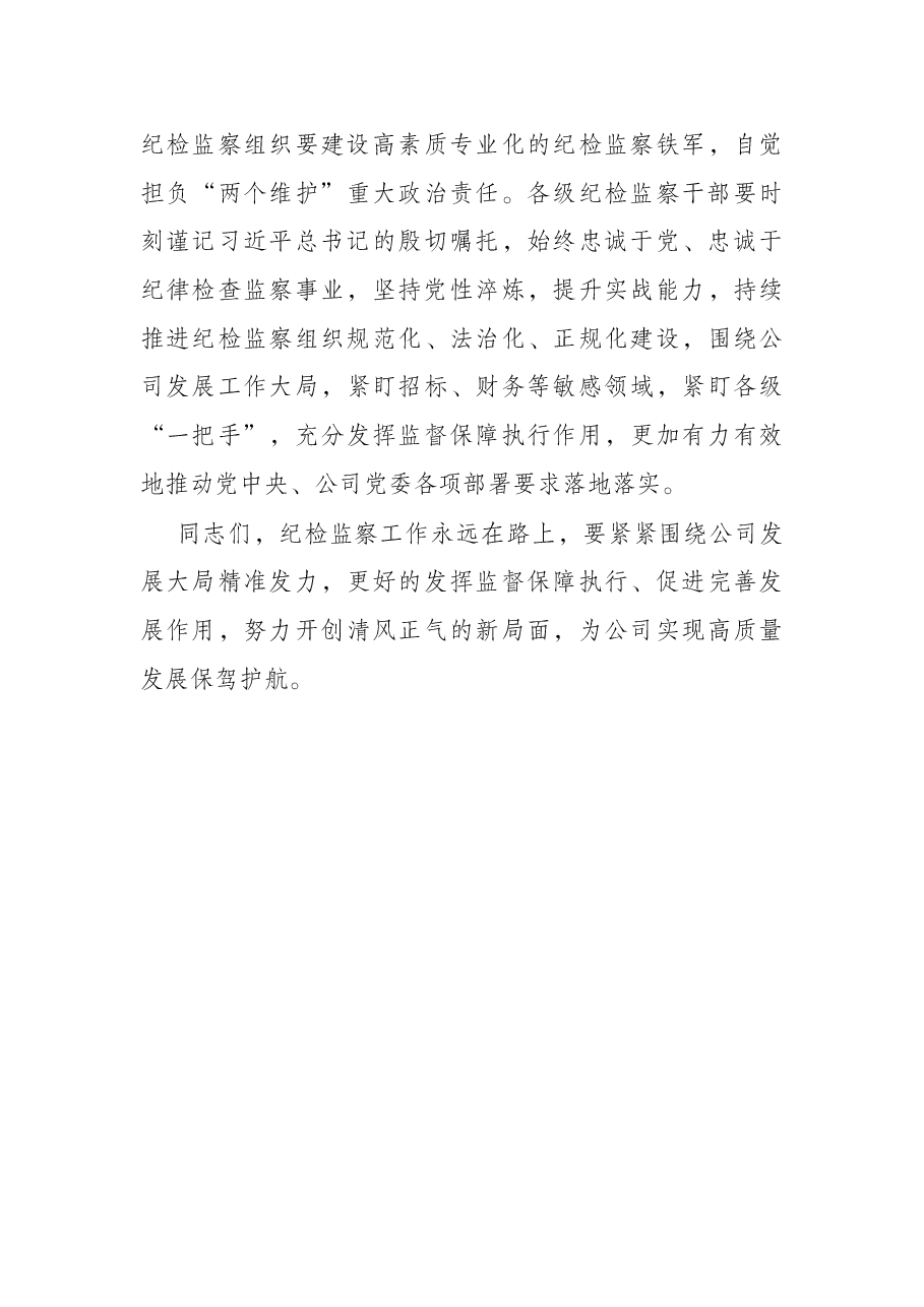 国企党委书记在集团纪检监察系统2022年度工作会议上的讲话.docx,第4页预览