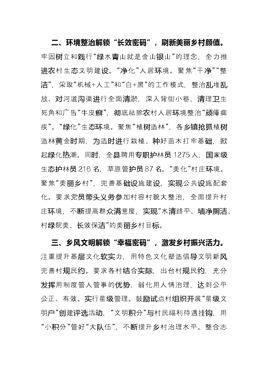 乡村治理经验交流发言.docx,第2页预览