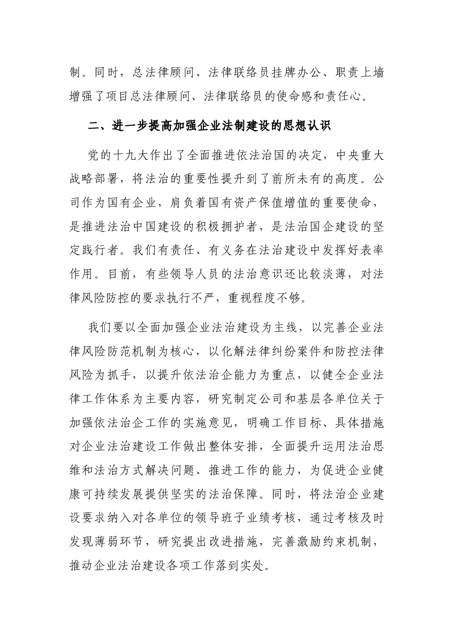党委书记在年度法治工作推进会上的讲话.docx,第2页预览