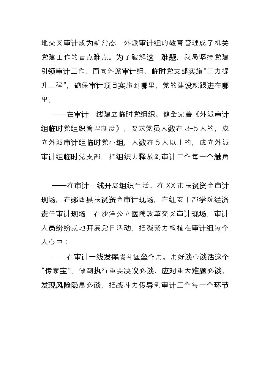 党建品牌创建工作经验材料:党旗辉映审计红 匠心铸就强审梦(市审计局).docx,第4页预览