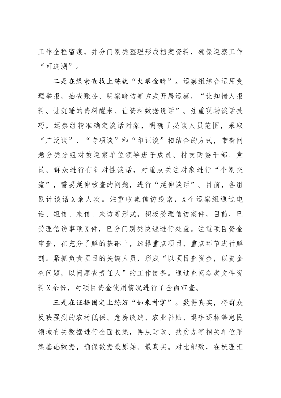 巡察工作典型经验材料.docx,第3页预览