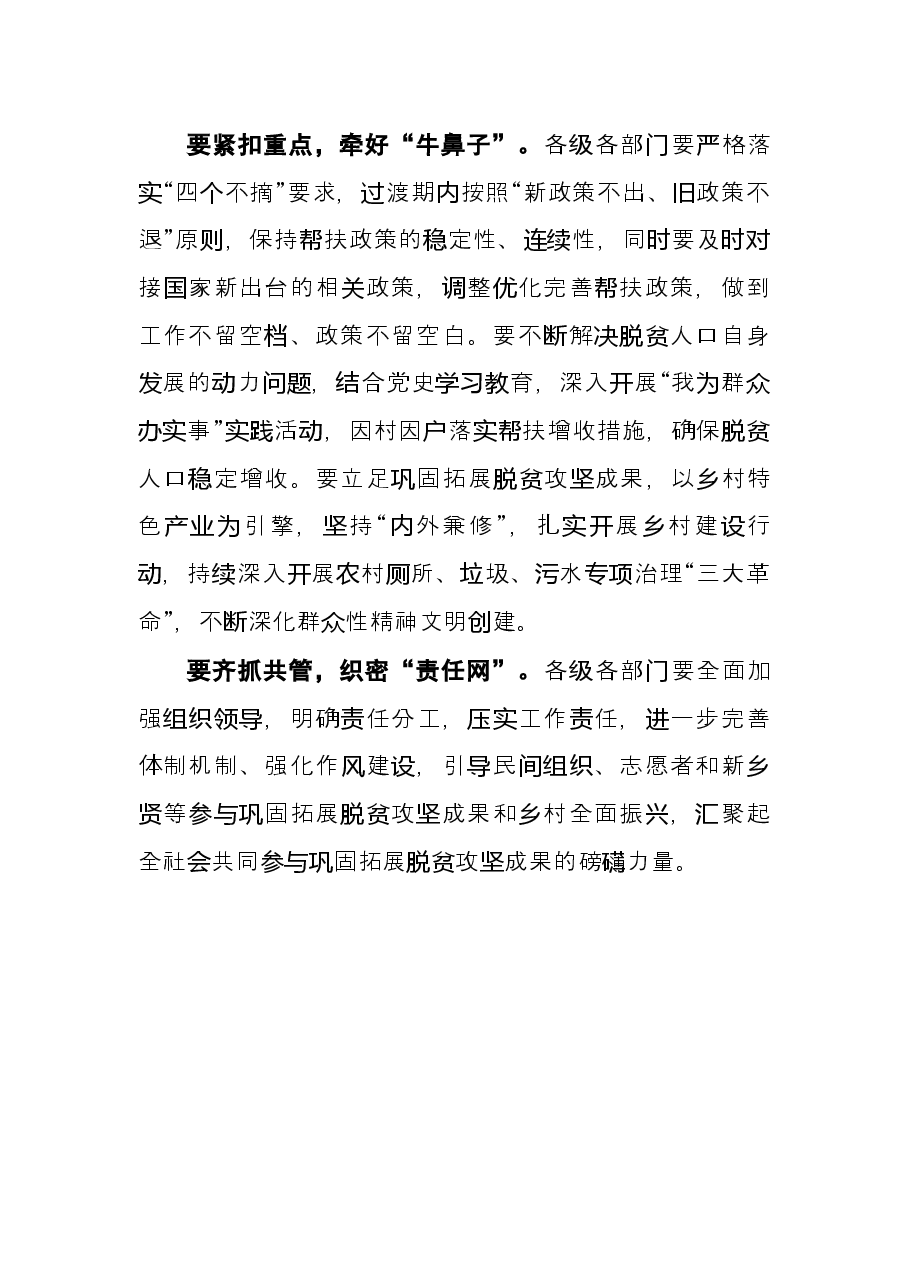 市长在巩固拓展脱贫攻坚成果工作推进会上讲话.docx,第2页预览