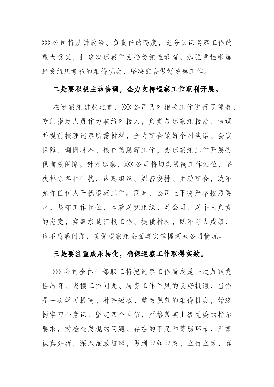公司党委接受上级党委巡察动员讲话.docx,第2页预览